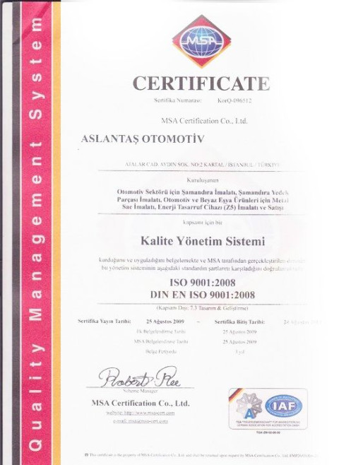 ISO 9001:2008